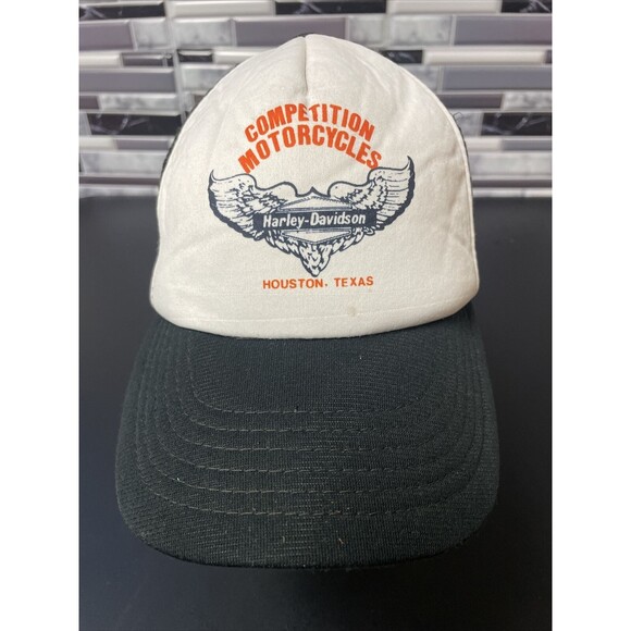 Vintage Trucker Hat - Harley Davidson Competition Motorcycles - Snapback - Picture 7 of 12